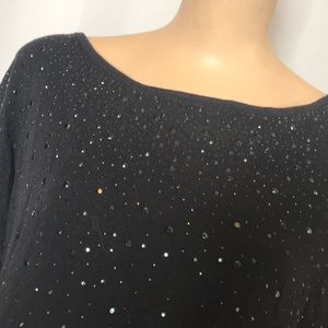 Black sparkles sweater